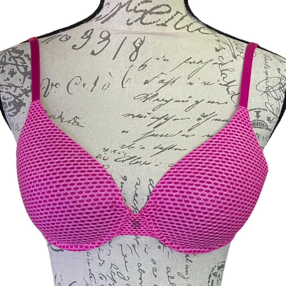 Victoria's Secret Uplift Semi Demi Bra Pink Size 32C